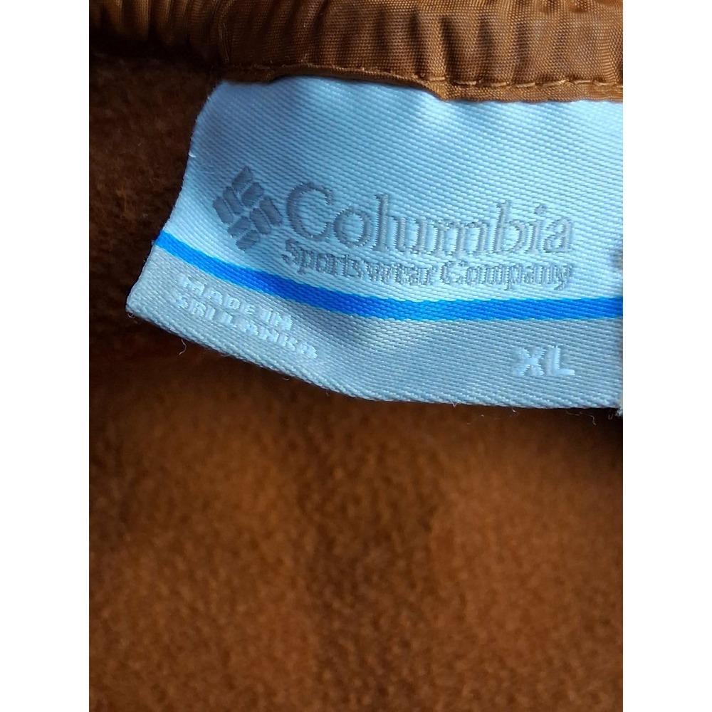 Columbia Sportswear Company Brown Fleece‎ Pullover Sweatshirt Logo XL - Picture 4 of 8